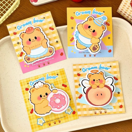 استیک نوت cream bear کیوت خرس