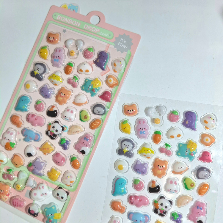 استیکر پفکی برجسته bonbon