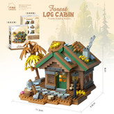 لگو طرح خانه جنگلی forest log cabin