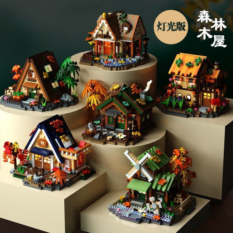 لگو طرح خانه جنگلی forest log cabin