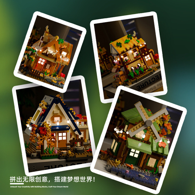 لگو طرح خانه جنگلی forest log cabin
